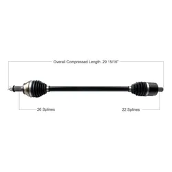 Tytaneum Heavy Duty Front Right or Left CV Axle