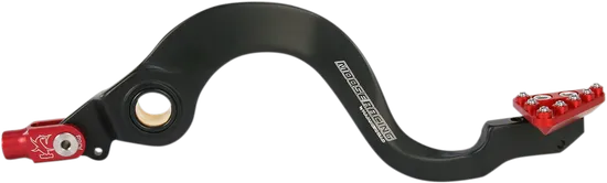 Moose Red Foot Brake Pedal Arm w Snake Lanyard Tether Cable