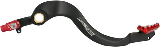 Moose Red Foot Brake Pedal Arm w Snake Lanyard Tether Cable