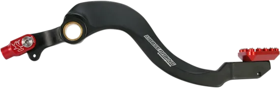 Moose Red Foot Brake Pedal Arm w Snake Lanyard Tether Cable