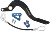 Moose Blue Foot Brake Pedal Arm w Snake Lanyard Tether Cable