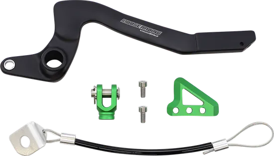 Moose Green Stainless Steel Hammerhead Brake Pedal