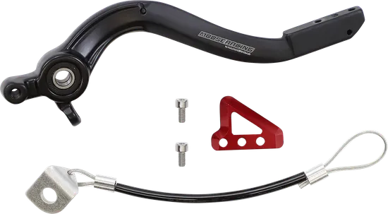 Moose Red Stainless Steel Hammerhead Brake Pedal