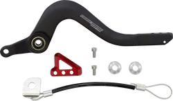 Moose Red Stainless Steel Hammerhead Brake Pedal