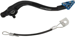 Moose Blue Brake Pedal Arm w Snake Lanyard Tether Cable