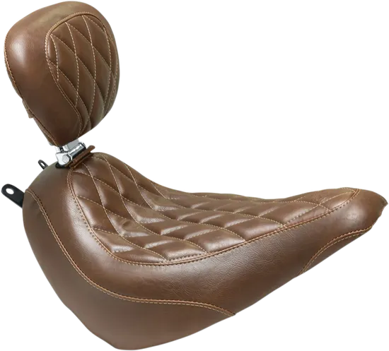 Mustang Brown Diamond Wide Tripper Solo Seat Backrest