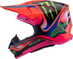 Alpinestars Adult Unisex S-M10 Deegan Helmet MX 2XL Purple Fluorescent Orange Fluorescent Pink