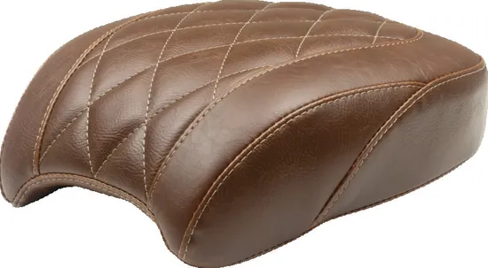 Mustang Brown Diamond Stitch Wide Tripper Rear Passenger Seat 4