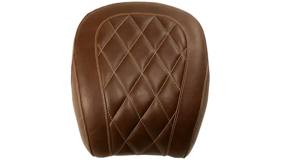 Mustang Brown Diamond Stitch Wide Tripper Rear Passenger Seat 3