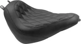 Mustang Black Diamond Stitch Wide Tripper Front Solo Seat
