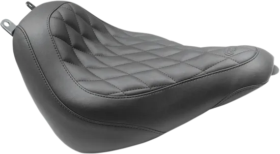 Mustang Black Diamond Stitch Wide Tripper Front Solo Seat