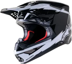 Alpinestars Adult Unisex Supertech M10 Ampress Helmet MX S Black White