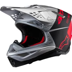 Alpinestars Adult Unisex Supertech M10 Flood Helmet MX L Black Red Silver
