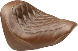 Mustang Brown Diamond Stitch Wide Tripper Solo Driver Seat 2