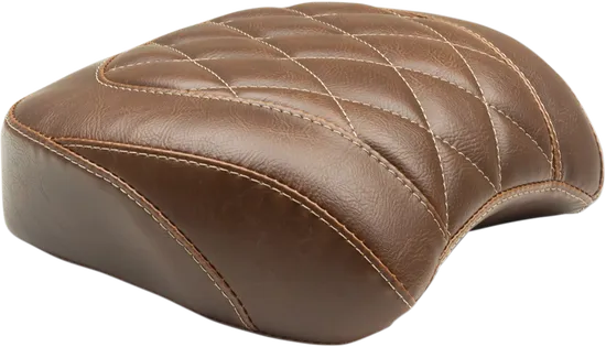 Mustang Brown Diamond Stitch Wide Tripper Rear Passenger Seat