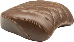 Mustang Brown Diamond Stitch Wide Tripper Rear Passenger Seat