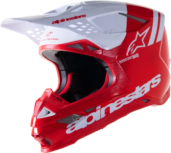 Alpinestars Adult Unisex Supertech M8 Radium 2 Helmet MX M Red White 1