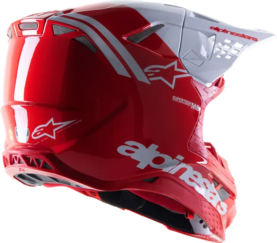 Alpinestars Adult Unisex Supertech M8 Radium 2 Helmet MX M Red White 2