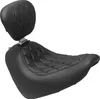 Mustang Black Diamond Wide Tripper Solo Driver Seat w Backrest