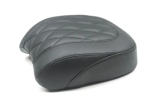 Mustang Black Diamond Stitch Wide Tripper Passenger Pillion Seat
