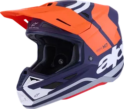 Alpinestars Adult Unisex SM7 Core Helmet MX L Blue Orange