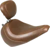 Mustang Brown Wide Tripper Solo Driver Seat w Backrest