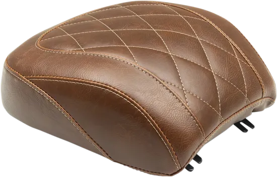 Mustang Brown Diamond Stitch Wide Tripper Rear Passenger Seat