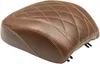 Mustang Brown Diamond Stitch Wide Tripper Rear Passenger Seat