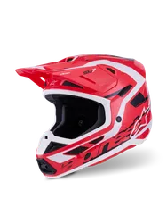 Alpinestars Adult Unisex SM7 Deed Helmet MX XL Red White
