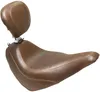 Mustang Brown Wide Tripper Solo Driver Seat w Backrest