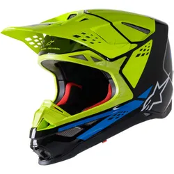 Alpinestars Adult Unisex Supertech M8 Factory Helmet MX M Black Blue Yellow
