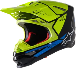 Alpinestars Adult Unisex Supertech M8 Factory Helmet MX XL Black Blue Yellow