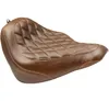 Mustang Brown Diamond Stitch Wide Tripper Solo Driver Seat