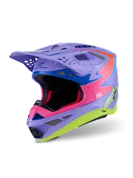 Alpinestars Adult Unisex S-M10 Jett Lawrence R01 Helmet MX XL Purple Pink Yellow