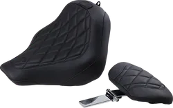 Mustang Black Diamond Wide Tripper Solo Driver Seat w Backrest