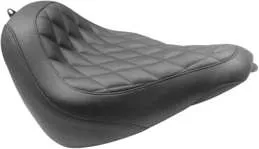 Mustang Black Diamond Stitch Wide Tripper Front Solo Driver Seat 2