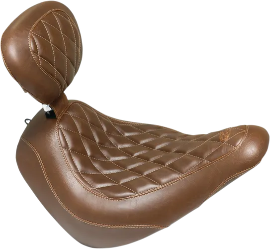 Mustang Brown Diamond Wide Tripper Solo Seat Backrest
