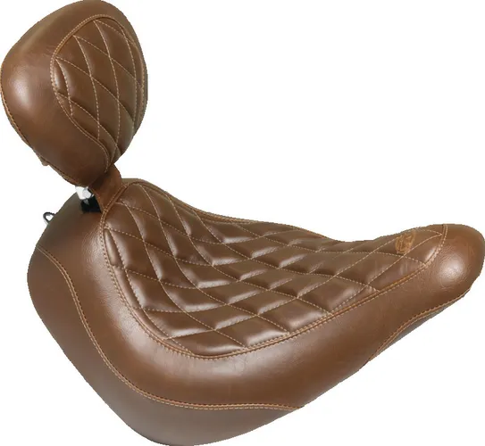 Mustang Brown Diamond Wide Tripper Solo Seat Backrest