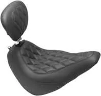 Mustang Black Diamond Wide Tripper Solo Driver Seat w Backrest