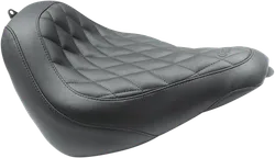 Mustang Black Diamond Stitch Wide Tripper Solo Driver Seat