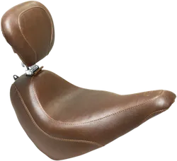 Mustang Brown Wide Tripper Solo Driver Seat w Backrest
