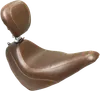 Mustang Brown Wide Tripper Solo Driver Seat w Backrest