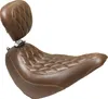 Mustang Brown Diamond Wide Tripper Solo Driver Seat w Backrest