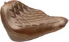 Mustang Brown Diamond Stitch Wide Tripper Solo Driver Seat