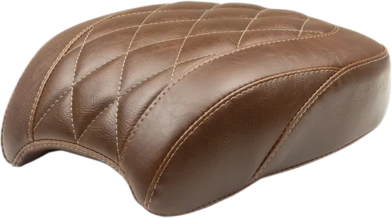 Mustang Brown Diamond Stitch Wide Tripper Rear Passenger Seat