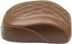 Mustang Brown Diamond Stitch Wide Tripper Rear Passenger Seat