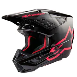 Alpinestars Adult Unisex S-M5 Helmet MX S Black Pink