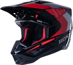 Alpinestars Adult Unisex S-M5 Helmet MX 2XL Black Red