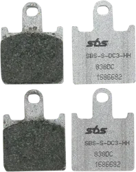 SBS Racing Dual Carbon Front Brake Pad Pair