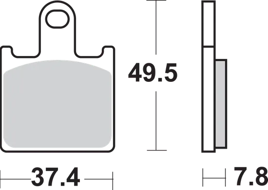 SBS Sintered Front Brake Pad Pair
